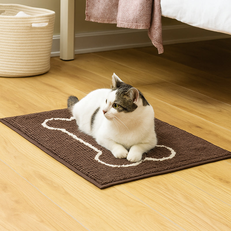 Floor Mat Soft Cushion Chenille Carpet Absorbent