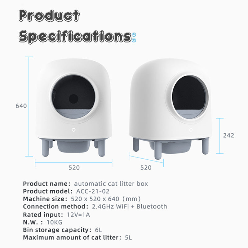 PETREE Automatic Self Cleaning Cat Litter Box