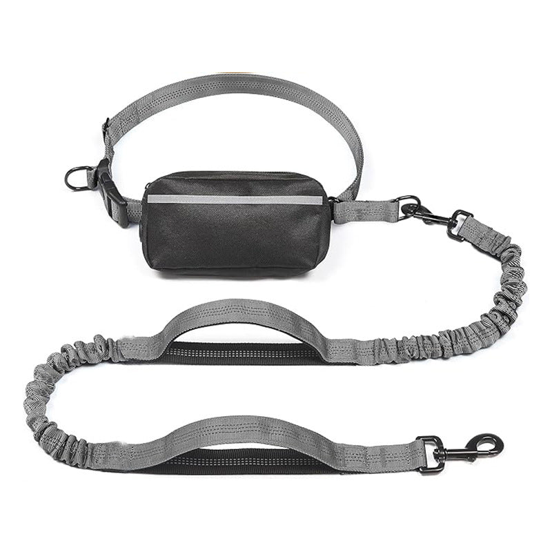 Hands Free Dog Leash with Zipper Pouch