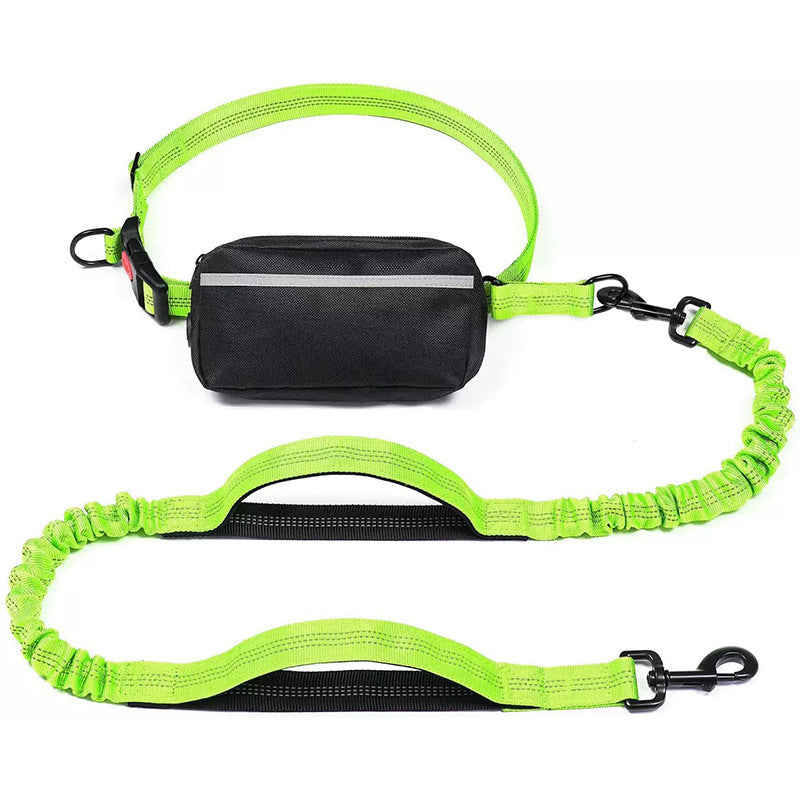 Hands Free Dog Leash with Zipper Pouch