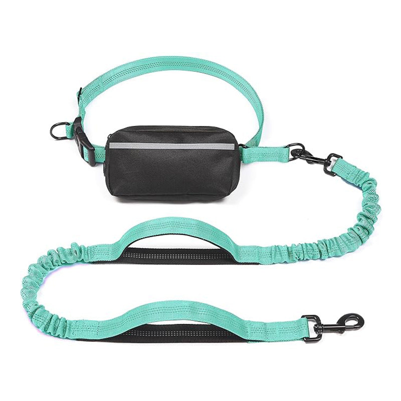 Hands Free Dog Leash with Zipper Pouch