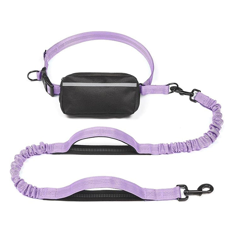 Hands Free Dog Leash with Zipper Pouch