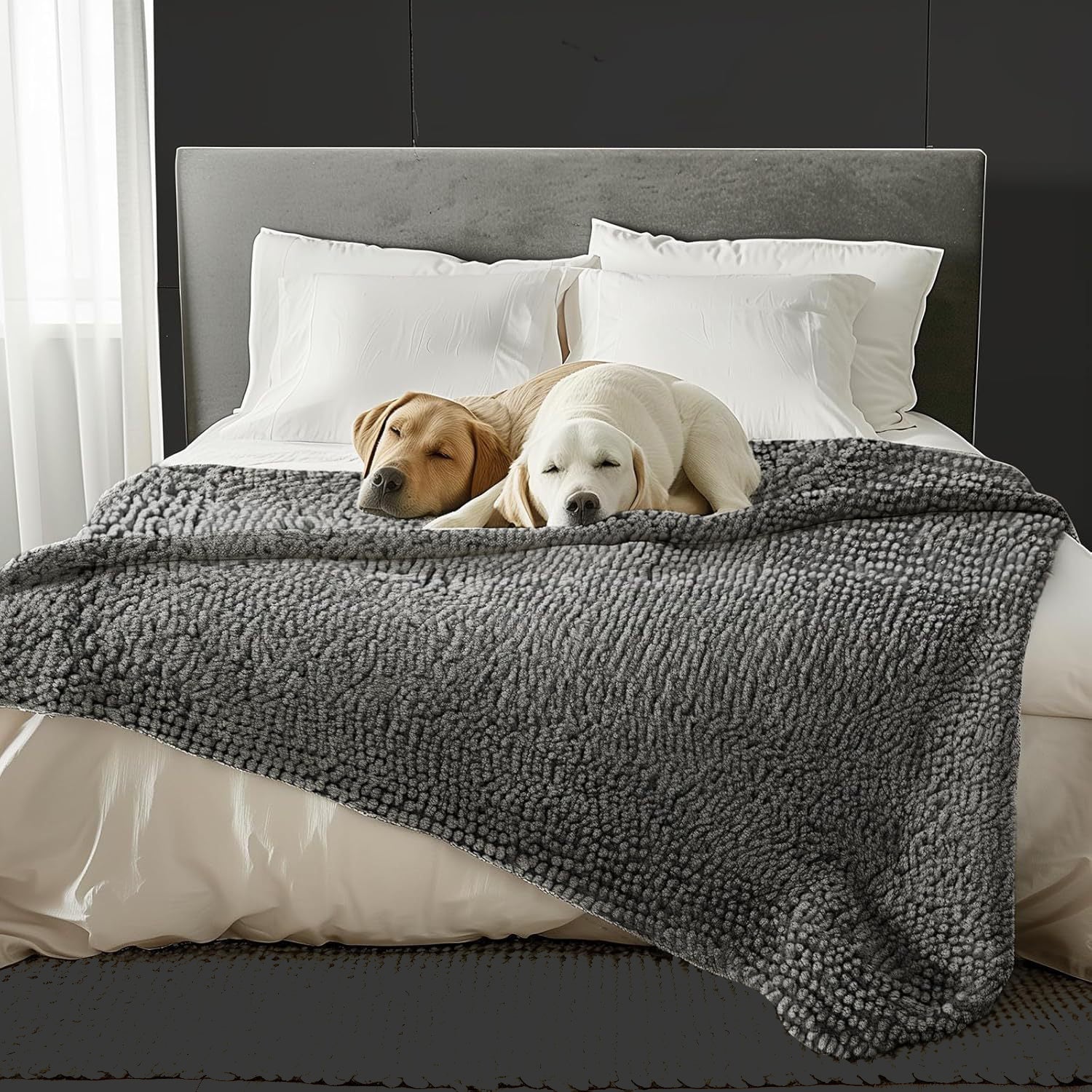 Absorbent Pet Towel Long-Haired Chenille Pet Mat