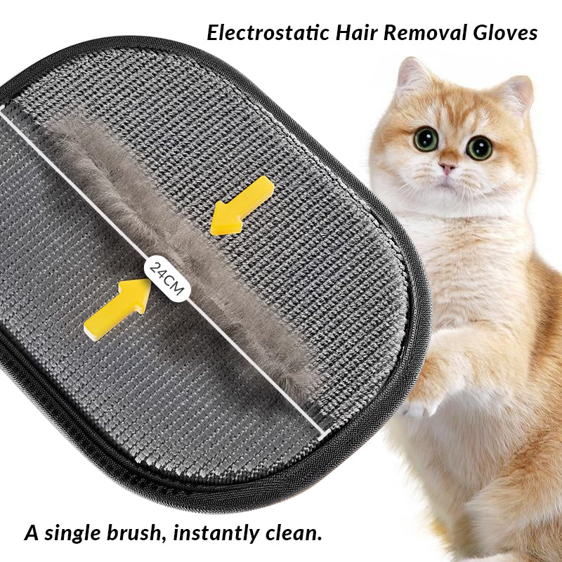 Pet Hair Removal Gloves Electrostatic Hair Remover Pet Grooming Gloves