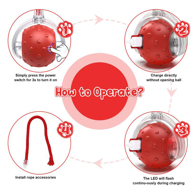 Intelligent Rolling Ball Pet Interactive Electric Toy