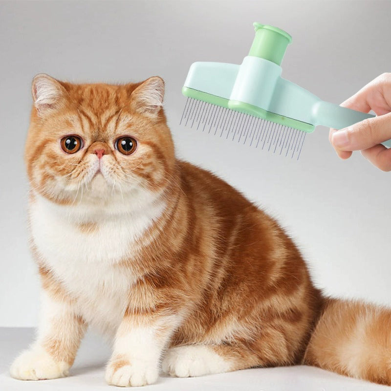 2 Pack Self-Cleaning Pet Comb for Dogs and Cats