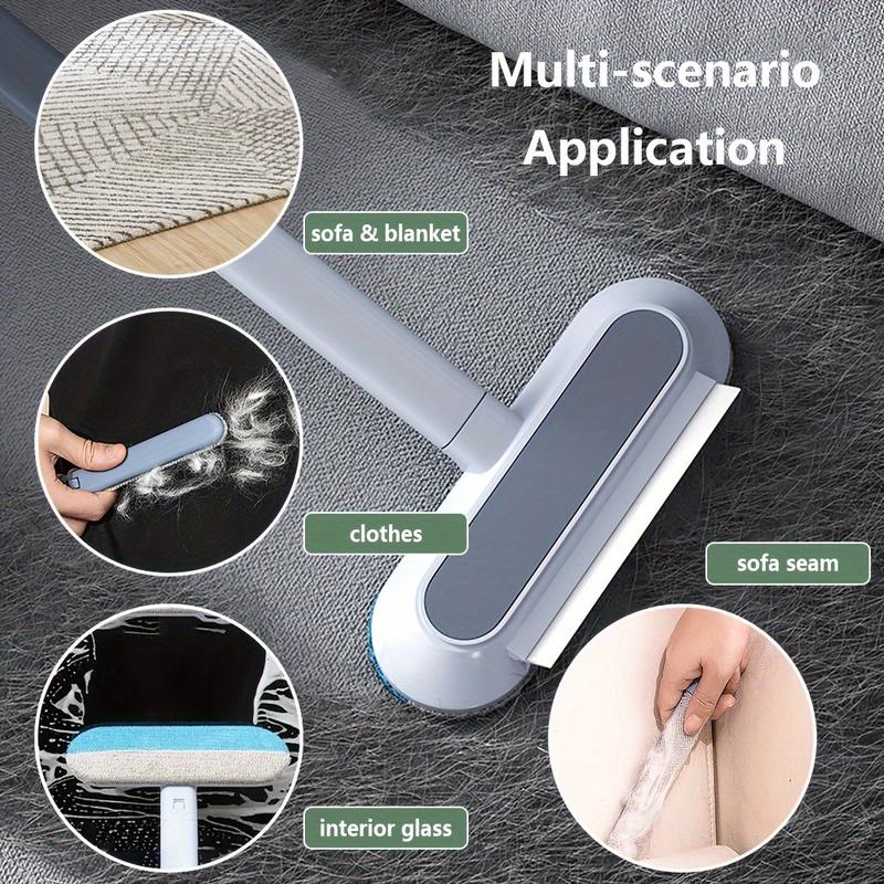 Reusable Pet Hair Remover Brush Extra-Long Handle