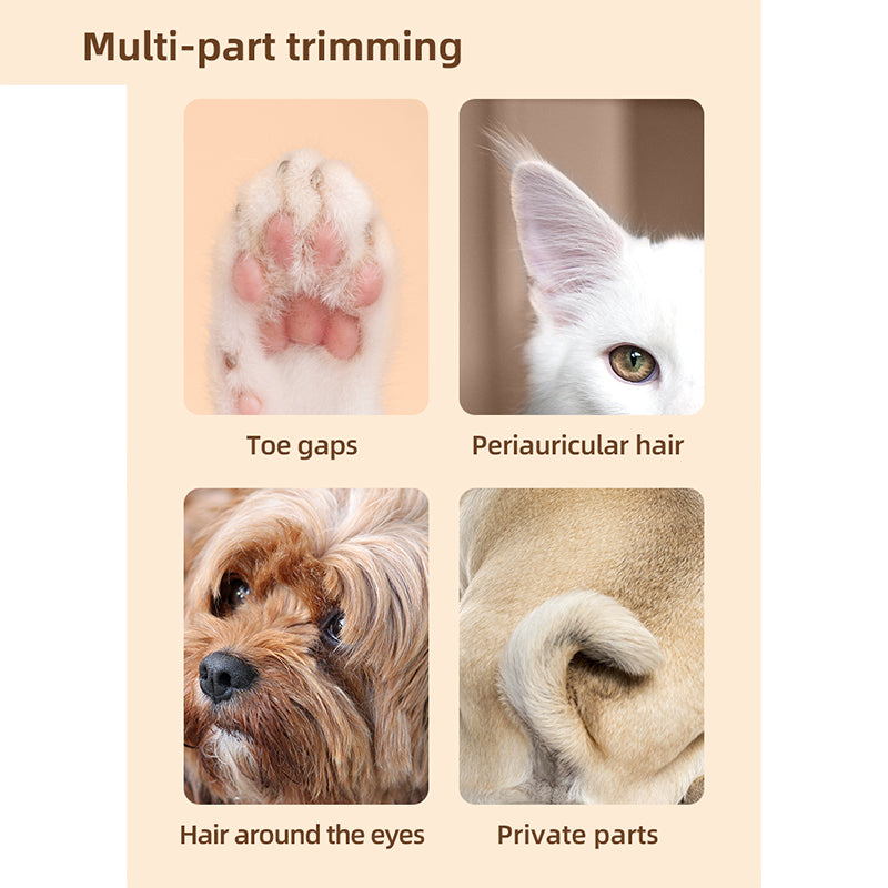 Pet Paw Trimmer Electric Shaver For Cats And Dogs With LED Light Waterproof