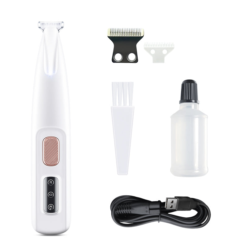 Pet Paw Trimmer Electric Shaver For Cats And Dogs With LED Light Waterproof