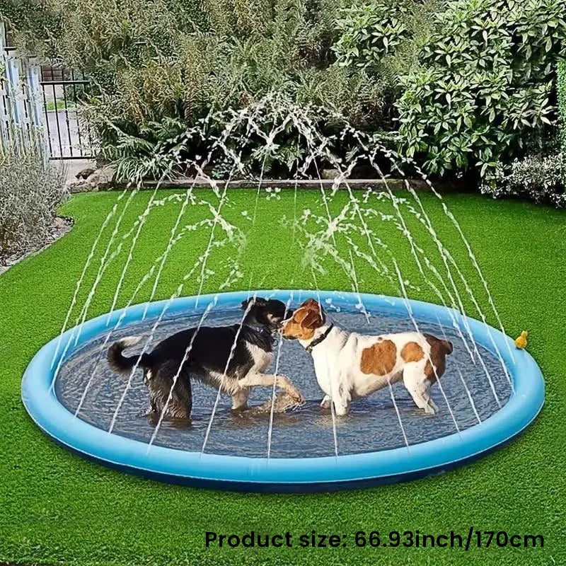 Fun Outdoor Water Sprinkler For Dogs Pet Play Shower Pad