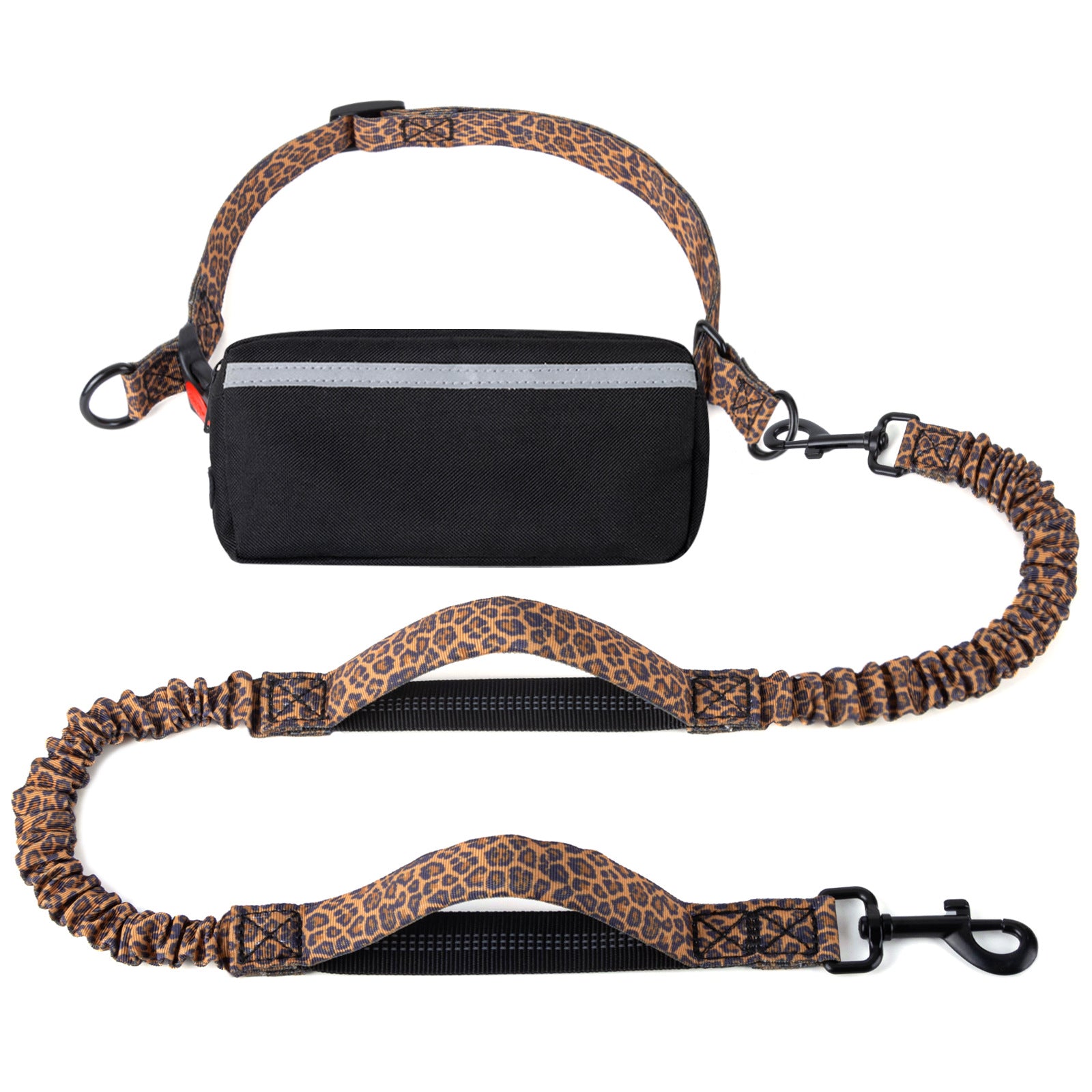 Hands Free Dog Leash with Zipper Pouch
