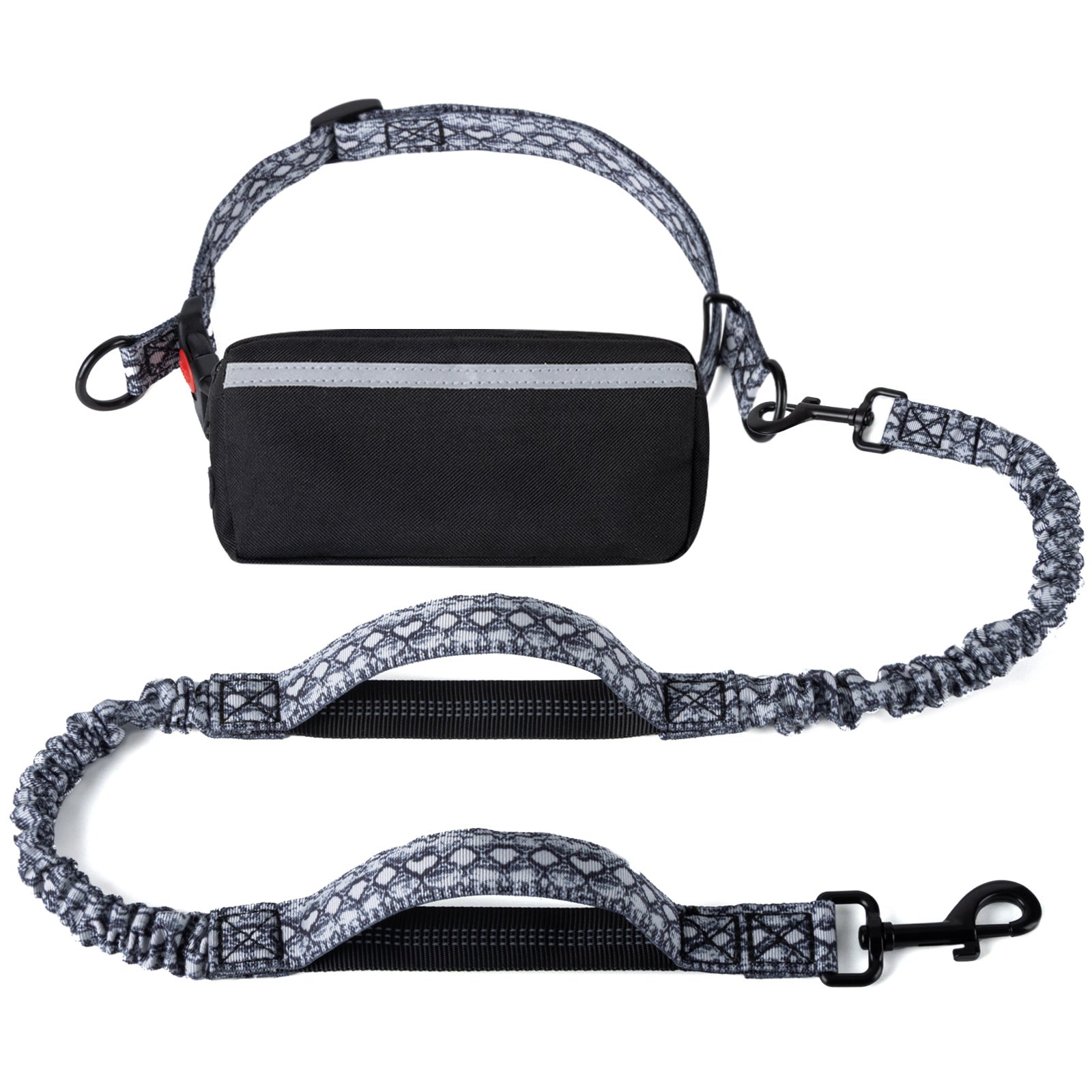 Hands Free Dog Leash with Zipper Pouch