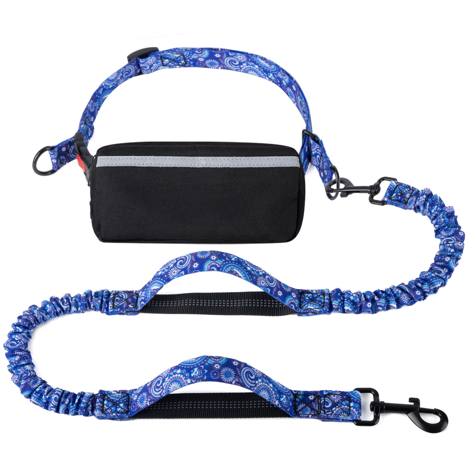 Hands Free Dog Leash with Zipper Pouch
