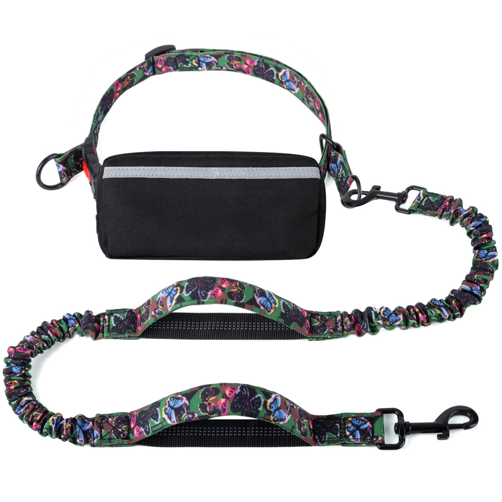 Hands Free Dog Leash with Zipper Pouch