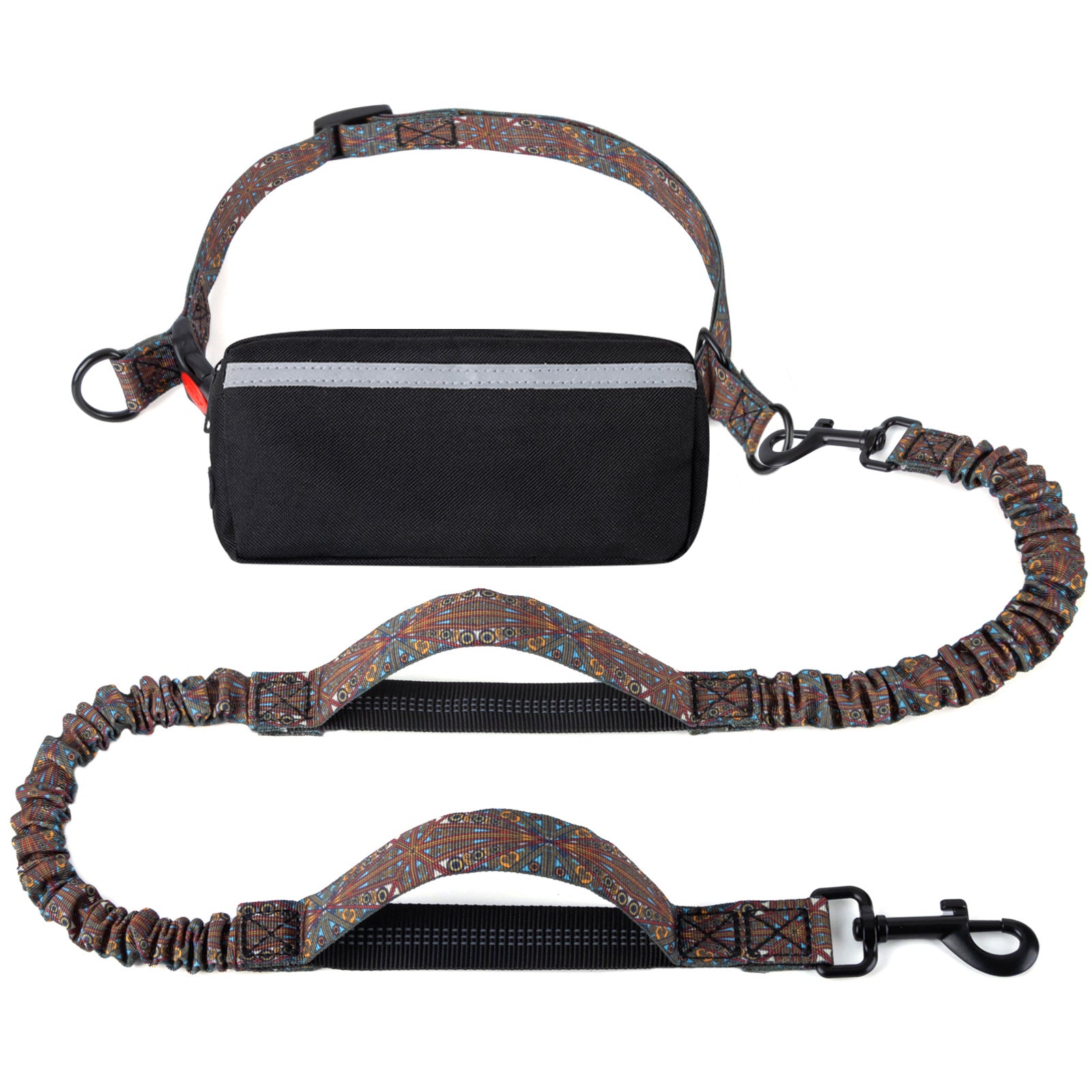Hands Free Dog Leash with Zipper Pouch