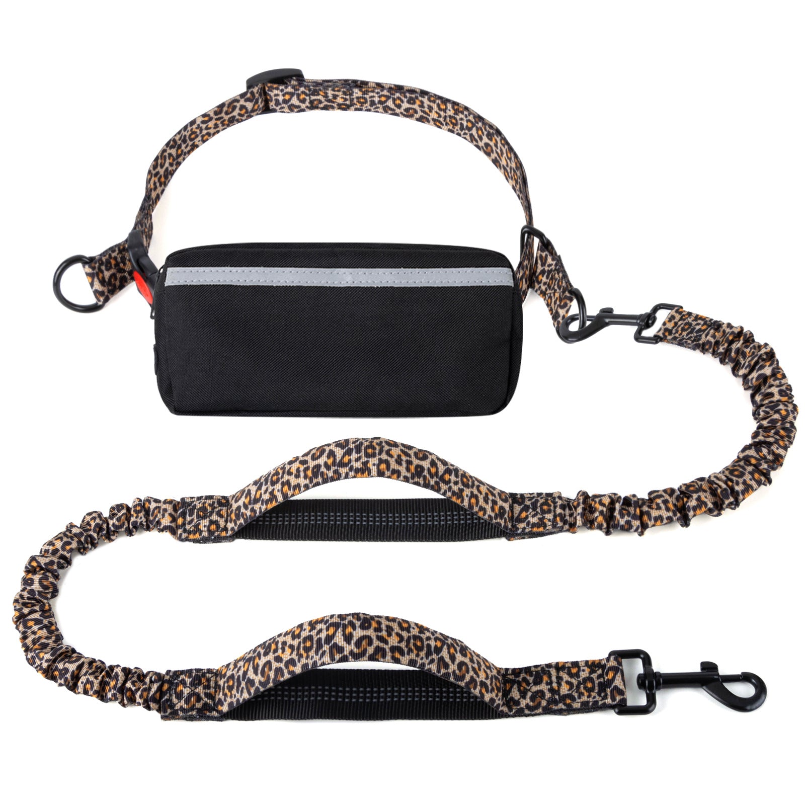 Hands Free Dog Leash with Zipper Pouch