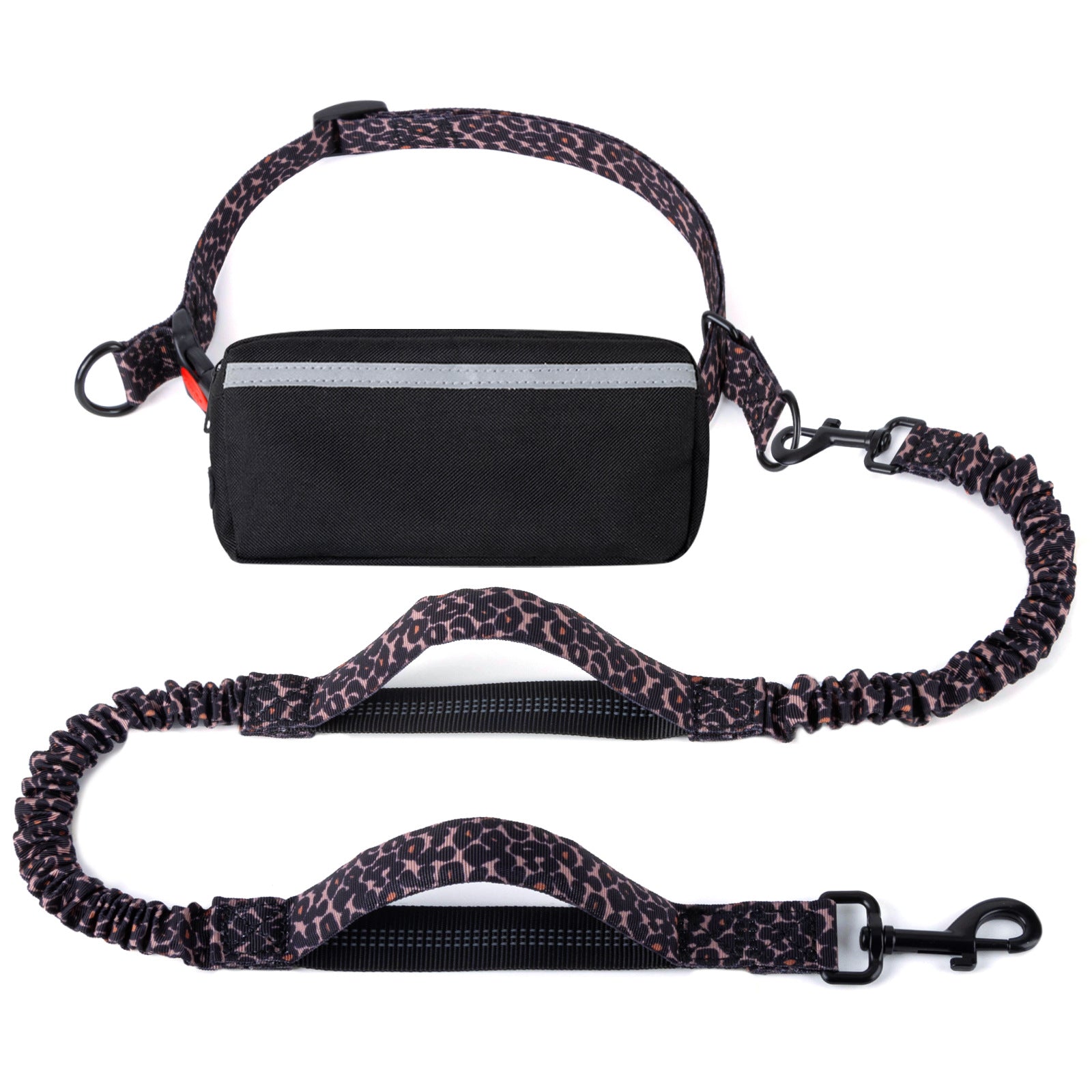 Hands Free Dog Leash with Zipper Pouch