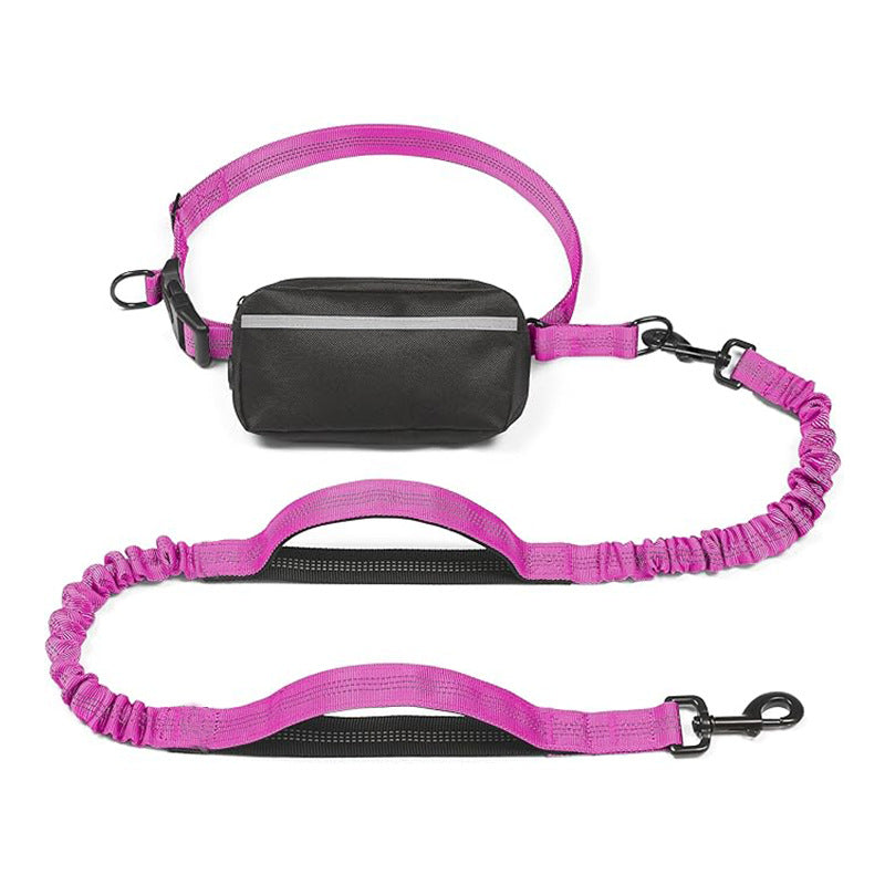 Hands Free Dog Leash with Zipper Pouch