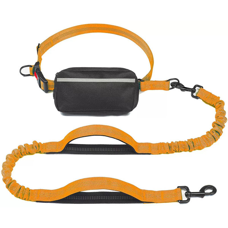 Hands Free Dog Leash with Zipper Pouch
